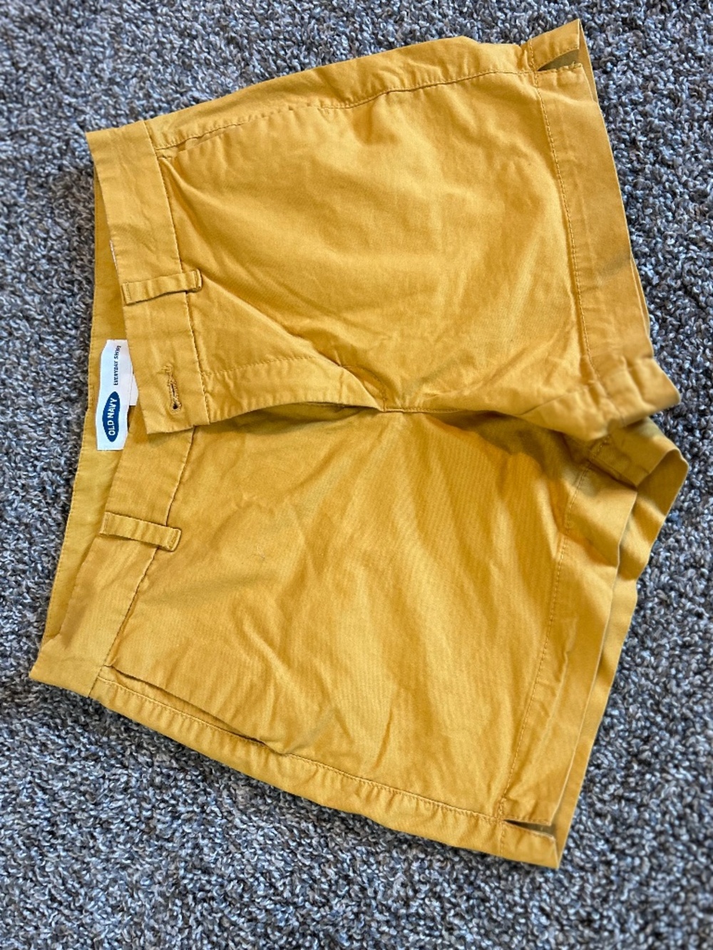 mustard yellow shorts